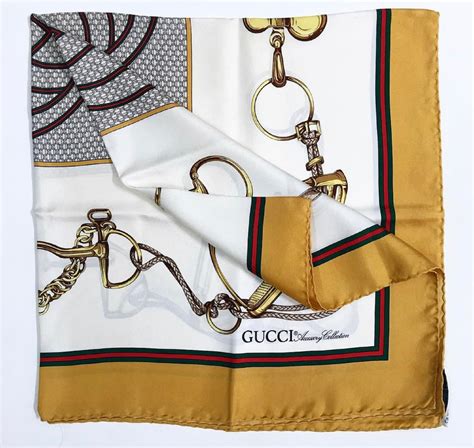 classic gucci silk scarf|original gucci silk scarf.